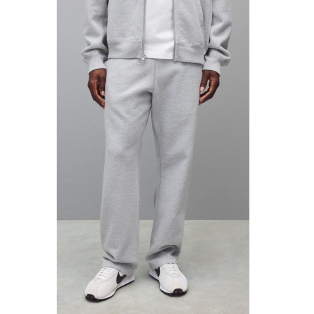 Reigning Champ Men's Heather Gray Fleece Straight Standard Sweatpant Size S